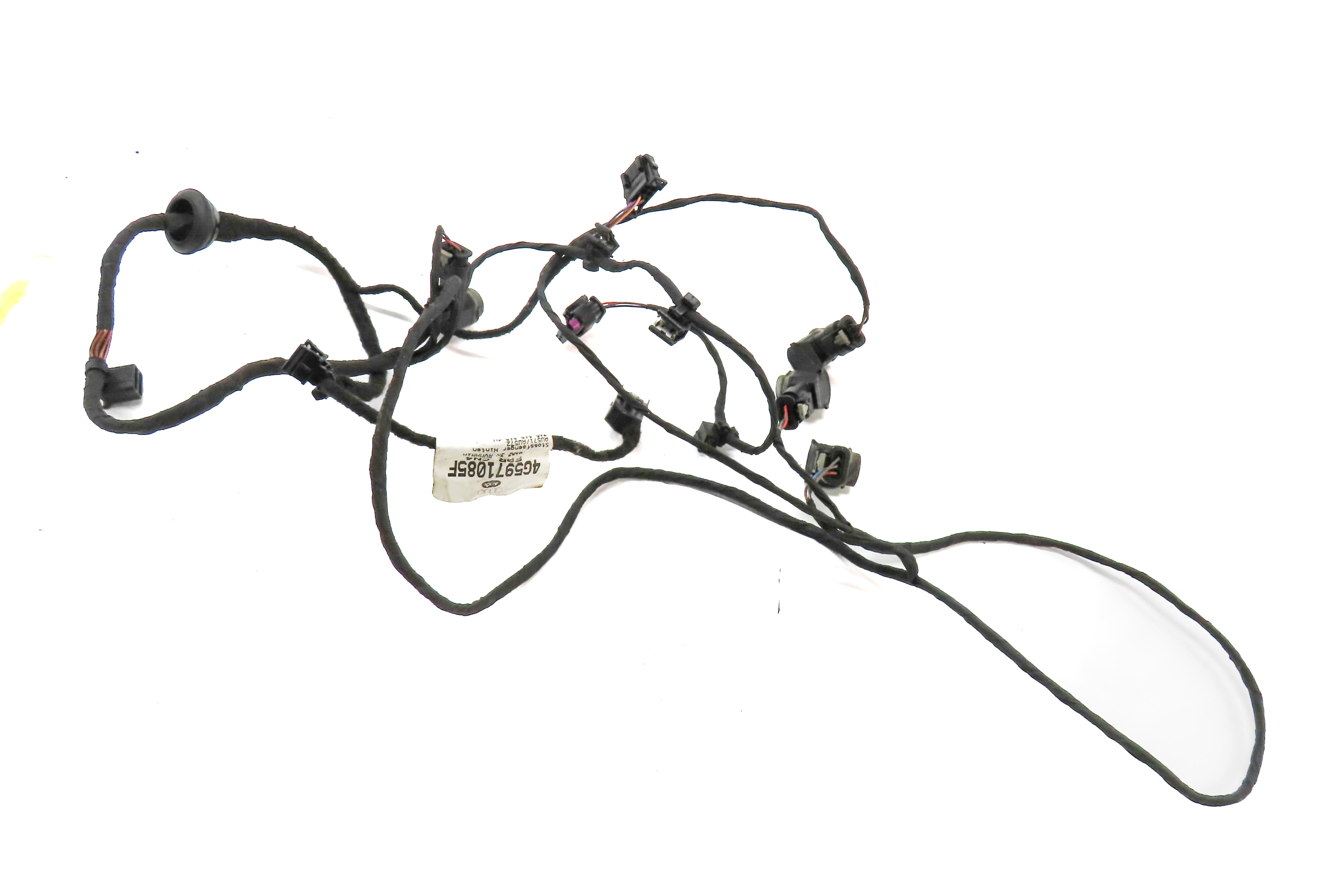 14 AUDI A6 C7 4G REAR PARK ASSIST PDC DISTANCE CONTROL WIRE SENSOR SET/4 (White) — exact item pictured
